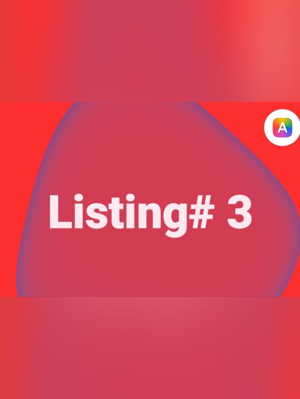 Listing # 3  live show Qty. 1 item only